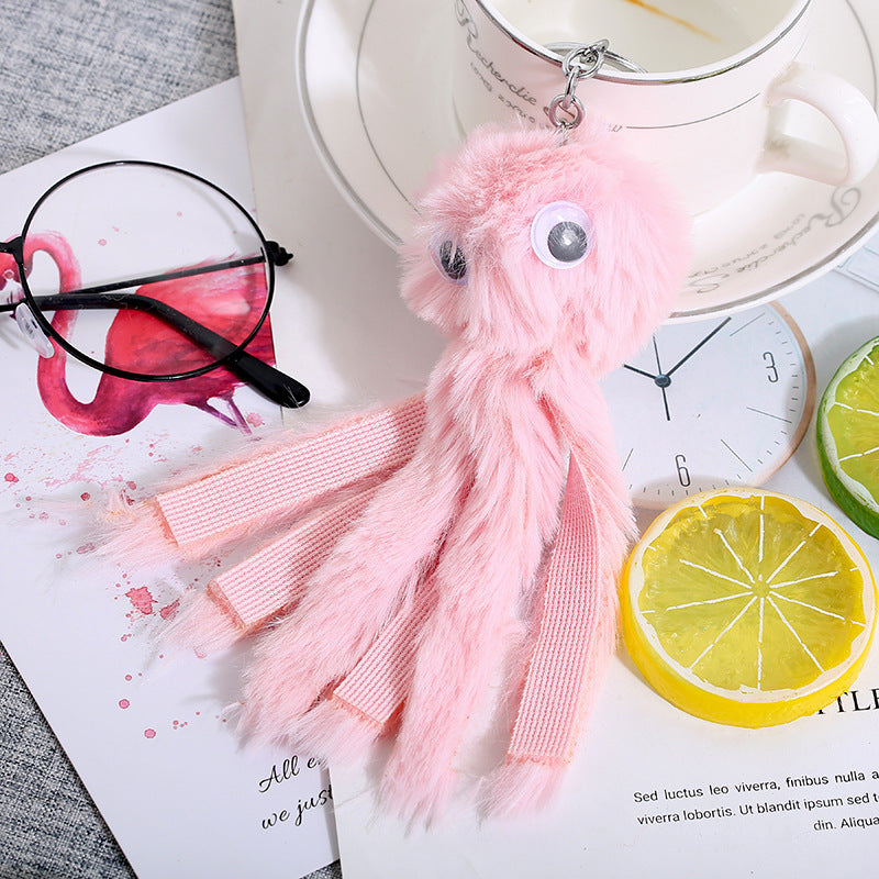 Wholesale 12PCS Plush Octopus Keychain